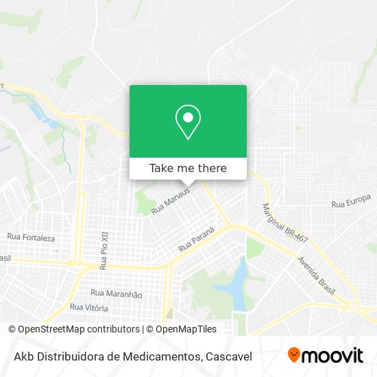 Akb Distribuidora de Medicamentos map