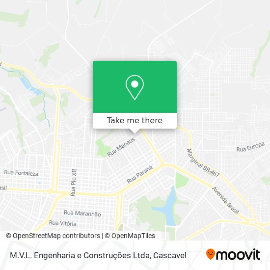 M.V.L. Engenharia e Construções Ltda map