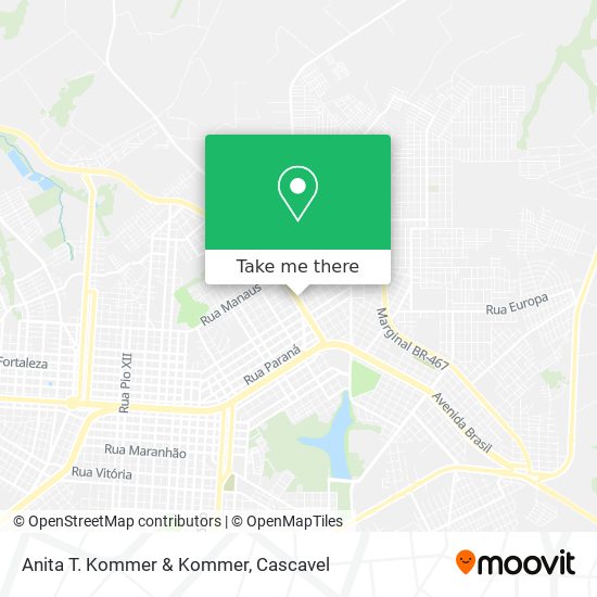 Anita T. Kommer & Kommer map