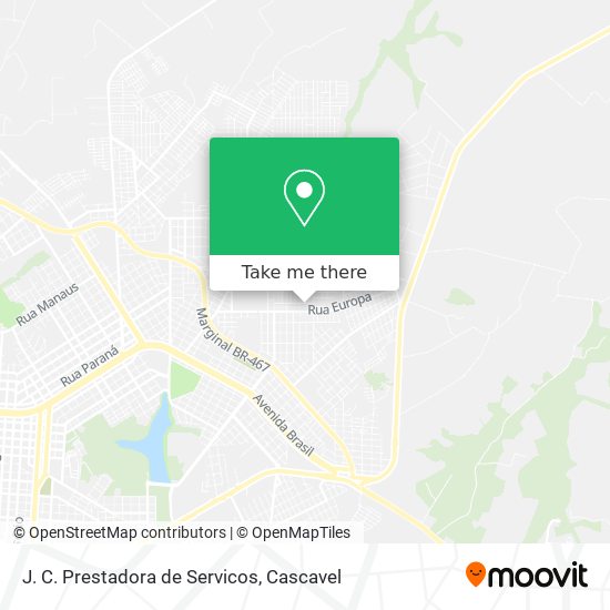 J. C. Prestadora de Servicos map