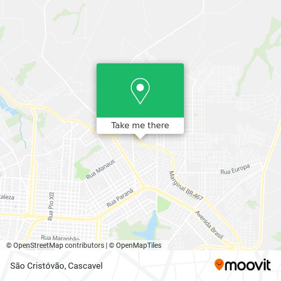 São Cristóvão map