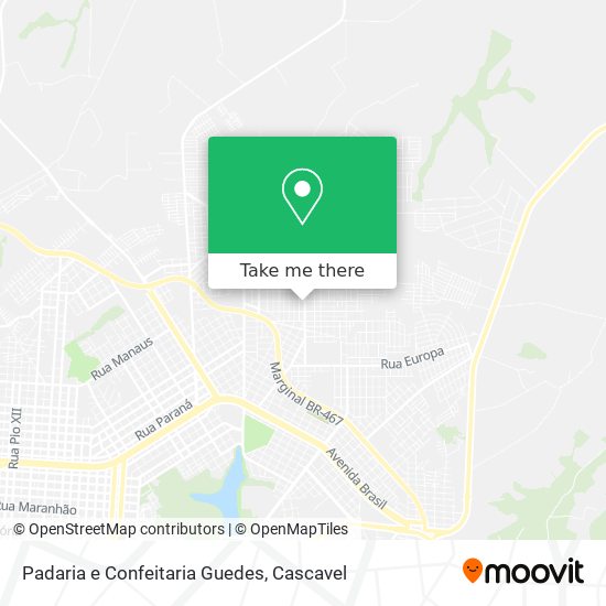 Padaria e Confeitaria Guedes map