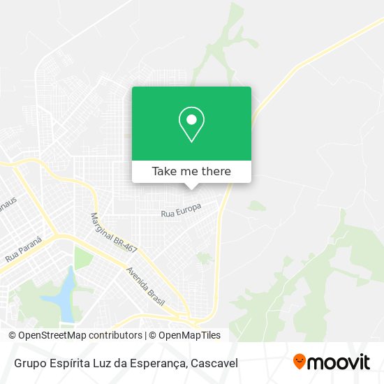 Grupo Espírita Luz da Esperança map