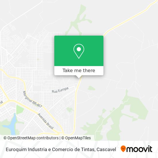 Euroquim Industria e Comercio de Tintas map