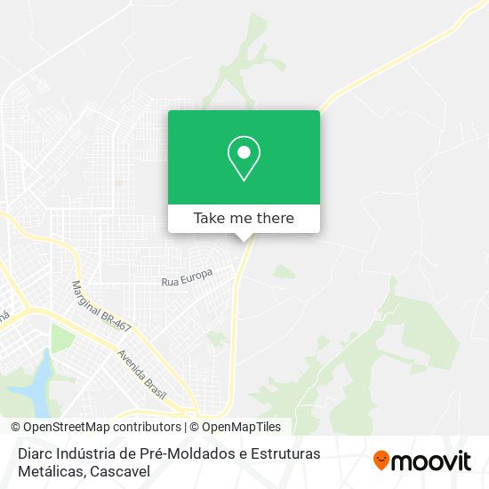 Diarc Indústria de Pré-Moldados e Estruturas Metálicas map