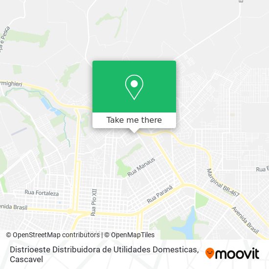 Distrioeste Distribuidora de Utilidades Domesticas map