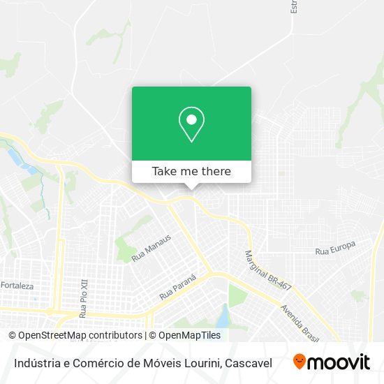 Indústria e Comércio de Móveis Lourini map