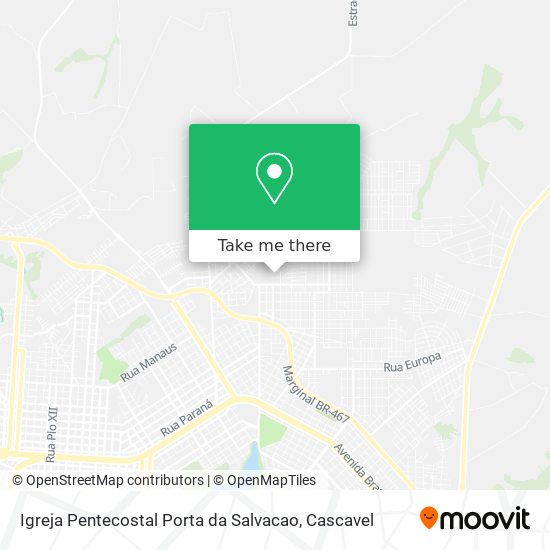 Igreja Pentecostal Porta da Salvacao map