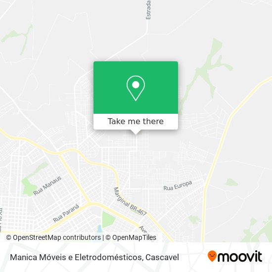 Manica Móveis e Eletrodomésticos map