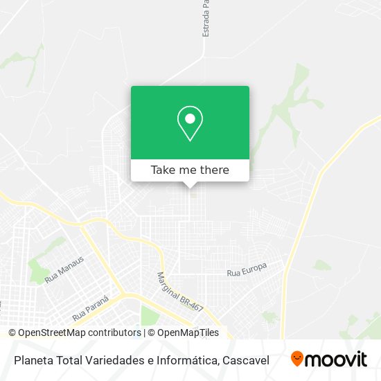 Planeta Total Variedades e Informática map