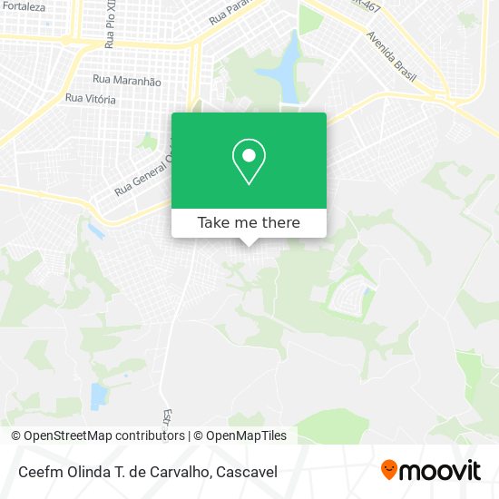 Ceefm Olinda T. de Carvalho map