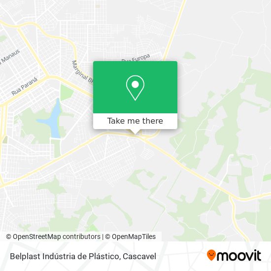 Mapa Belplast Indústria de Plástico