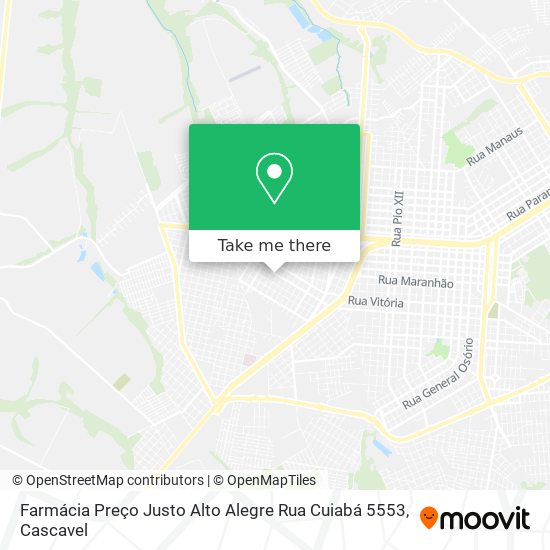 Farmácia Preço Justo Alto Alegre Rua Cuiabá 5553 map