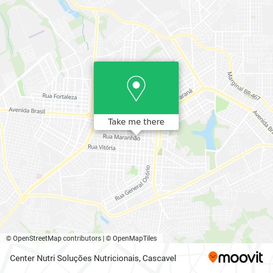 Center Nutri Soluções Nutricionais map