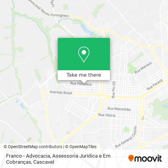 Franco - Advocacia, Assessoria Jurídica e Em Cobranças map
