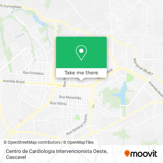 Mapa Centro de Cardiologia Intervencionista Oeste