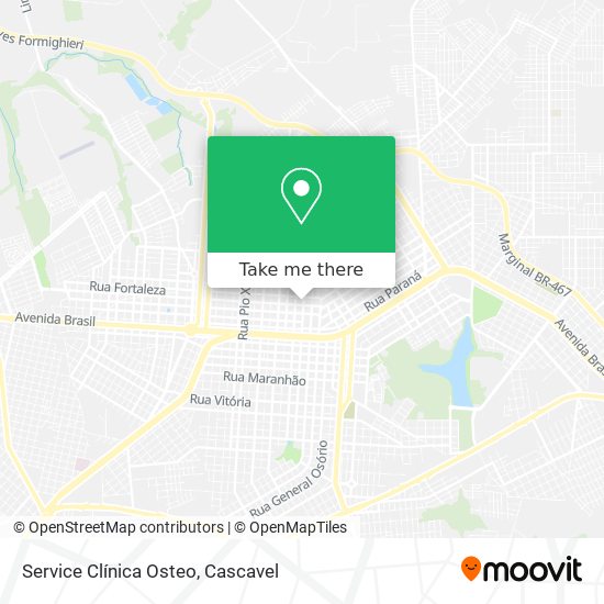 Service Clínica Osteo map