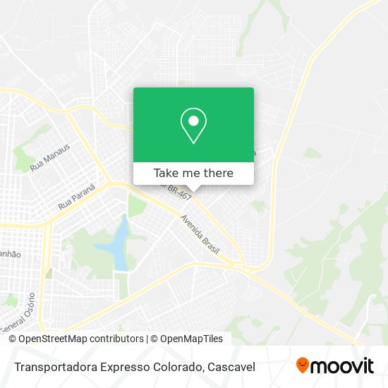Transportadora Expresso Colorado map