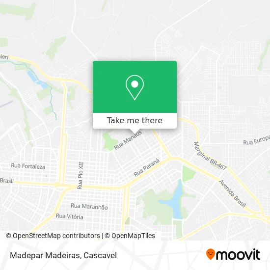 Madepar Madeiras map