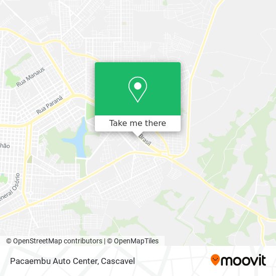 Pacaembu Auto Center map