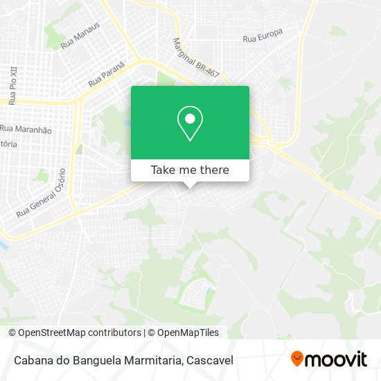 Cabana do Banguela Marmitaria map