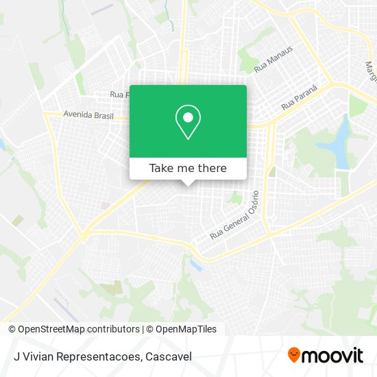 J Vivian Representacoes map