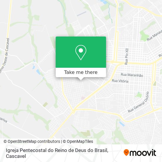 Igreja Pentecostal do Reino de Deus do Brasil map