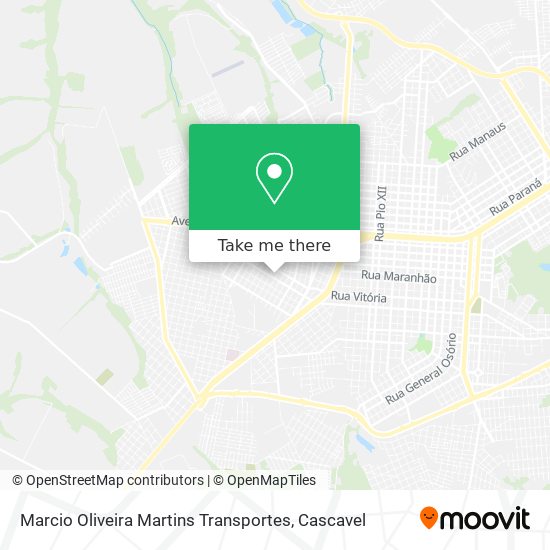Mapa Marcio Oliveira Martins Transportes