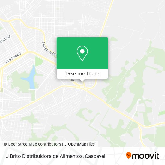 J Brito Distribuidora de Alimentos map