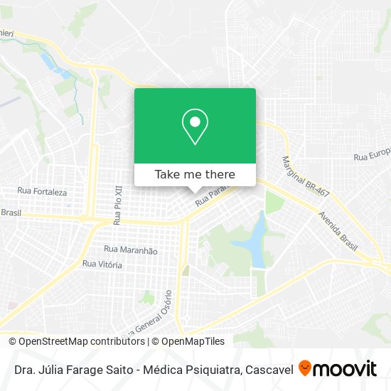 Dra. Júlia Farage Saito - Médica Psiquiatra map