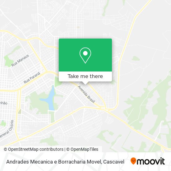 Mapa Andrades Mecanica e Borracharia Movel