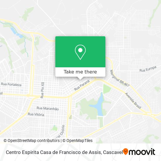Centro Espirita Casa de Francisco de Assis map