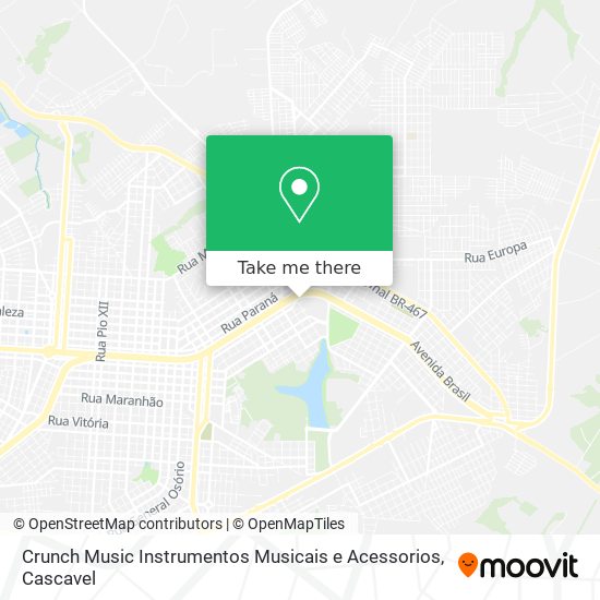 Crunch Music Instrumentos Musicais e Acessorios map