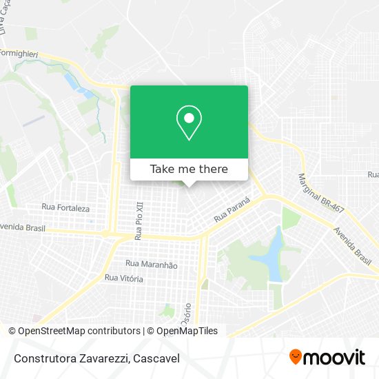 Construtora Zavarezzi map