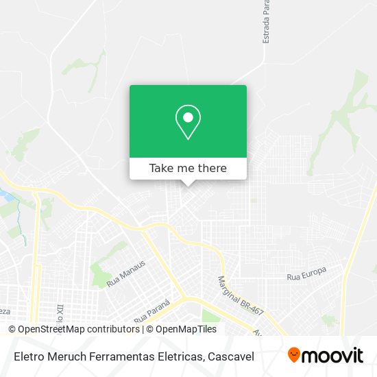 Eletro Meruch Ferramentas Eletricas map