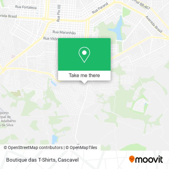 Boutique das T-Shirts map