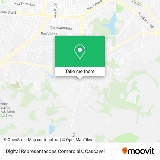 Digital Representacoes Comerciais map