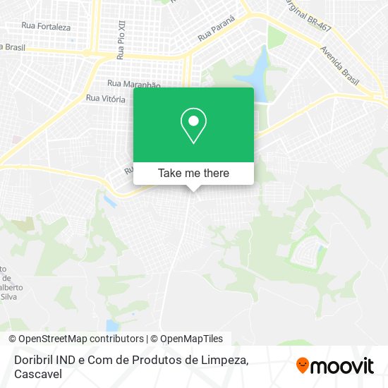 Mapa Doribril IND e Com de Produtos de Limpeza