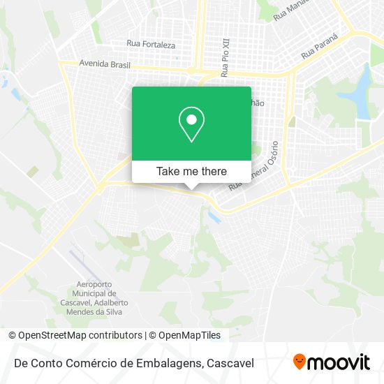 De Conto Comércio de Embalagens map