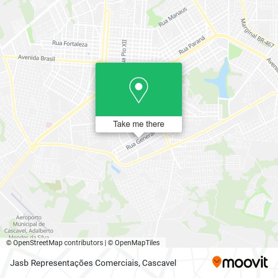 Jasb Representações Comerciais map