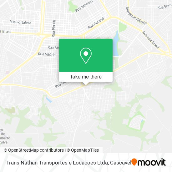 Mapa Trans Nathan Transportes e Locacoes Ltda