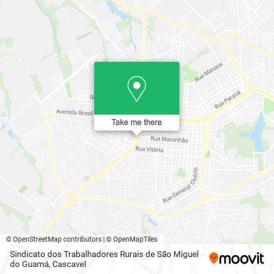Sindicato dos Trabalhadores Rurais de São Miguel do Guamá map