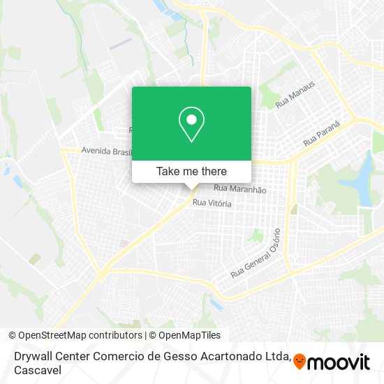 Mapa Drywall Center Comercio de Gesso Acartonado Ltda