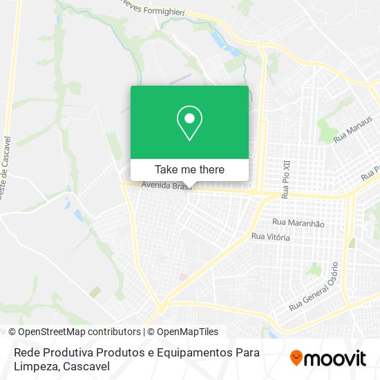 Mapa Rede Produtiva Produtos e Equipamentos Para Limpeza