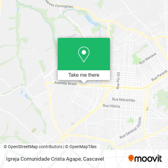 Igreja Comunidade Crista Agape map