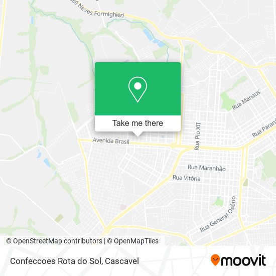 Confeccoes Rota do Sol map