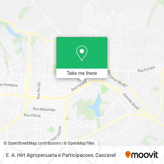 E. A. Hirt Agropecuaria e Participacoes map