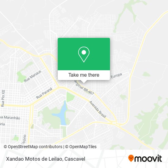 Xandao Motos de Leilao map