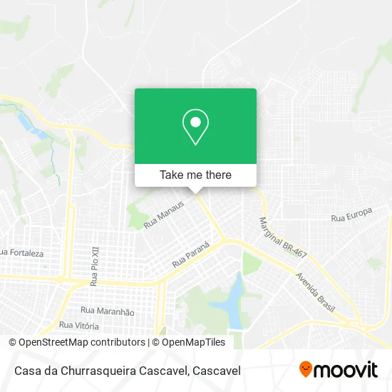 Casa da Churrasqueira Cascavel map