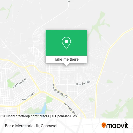 Bar e Mercearia Jk map